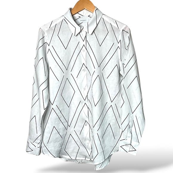 EQUIPMENT FEMME 100% Linen Essential Shirt Long Sleeve Button Front US Sz L - Picture 3 of 11